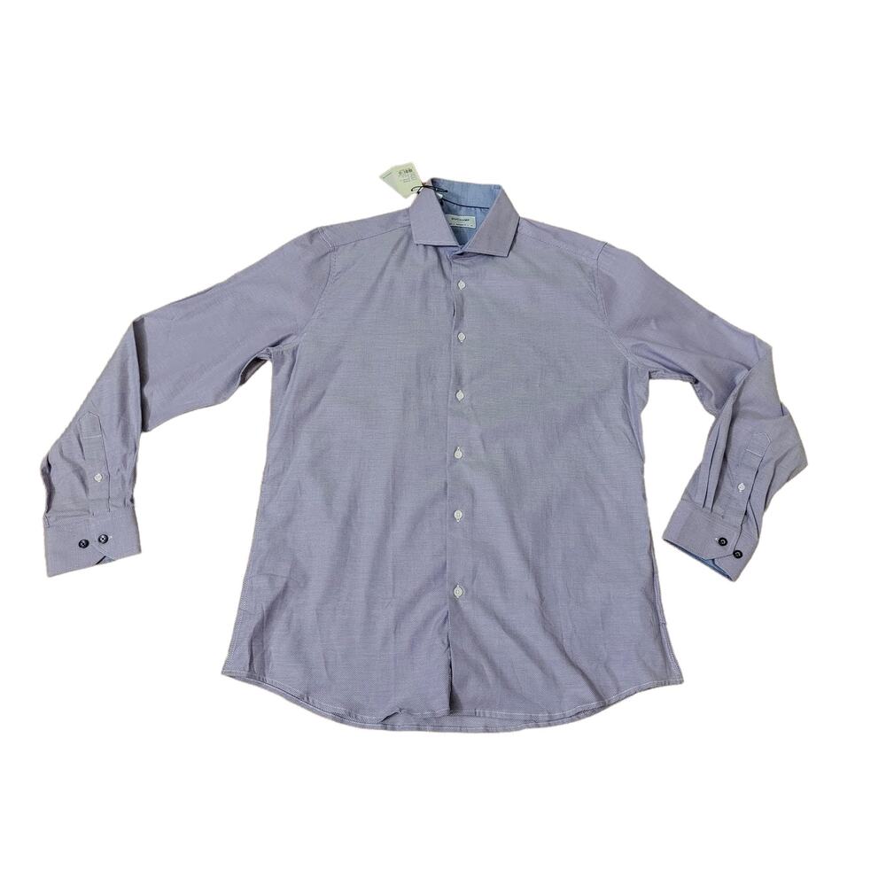 Duchamp Mens Dress Shirt Purple NWT 10.5 L 42
